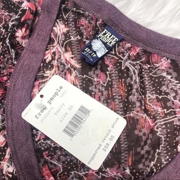 NWT Free People One Shoulder Top XS - Picture 3 of 3